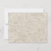 Conception du parchemin Vintage Dîner Invitation (Dos)