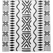 Conception du rideau de douche Bogolan africain (Devant)