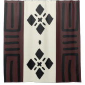 Conception du rideau de douche Bogolan africain (Devant)