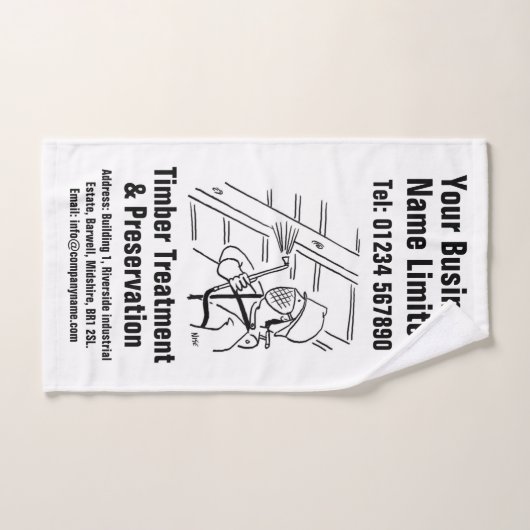 Conception du traitement et de la préservation du  (Serviette à main)