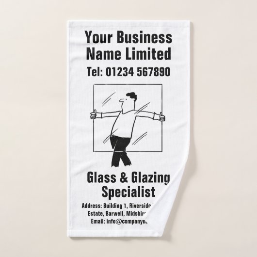 Conception du verre et du laquage de fenêtre (Serviette à main)