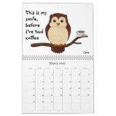 Conception d'un autocollant amusant - Calendrier m (Mar 2026)