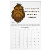 Conception d'un autocollant amusant - Calendrier v (Jan 2027)