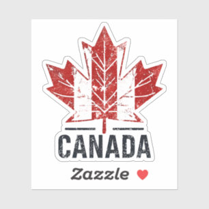 Conception d'un autocollant de voyage au Canada av