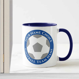 Conception d'un club de football en Mug Bleue