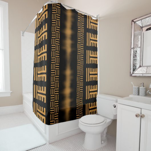 Conception d'un rideau de douche en tissu de boue (En situation)