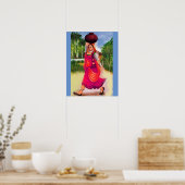 Conception d'une affiche pour femmes dans un villa (Cuisine)