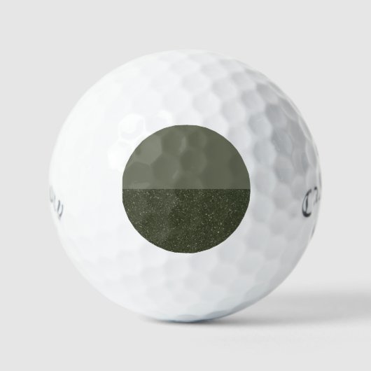 Conception d'une balle de golf verte à deux tons - (Recto)