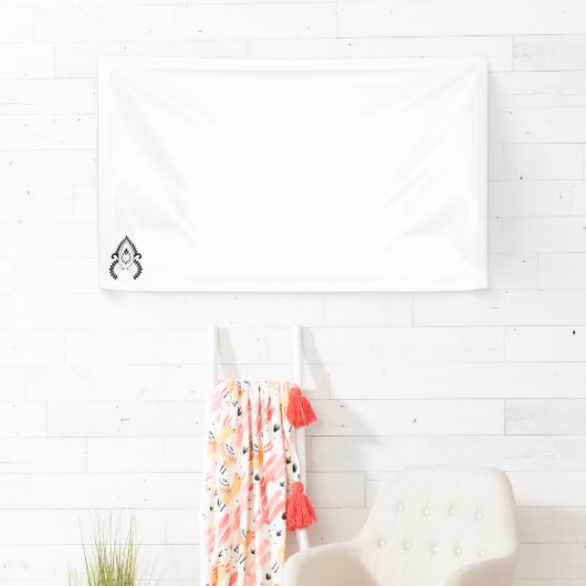 conception d'une bannière en vinyle avec un tampon (En situation)