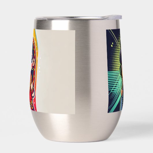 Conception d'une bouteille d'eau de caricature Sar (Gauche)