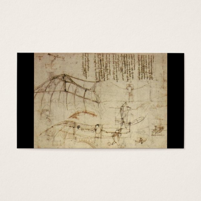 Conception d'une machine volante par Leonardo Da V (Devant)