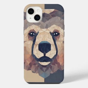 Conception d'une tête d'ours en low poly
