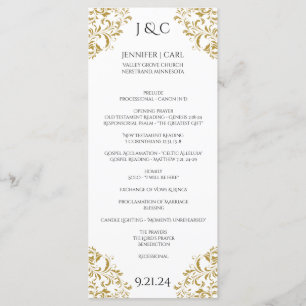 *CONCEPTION ÉDITABLE COULEUR Programme de mariage 