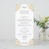 *CONCEPTION ÉDITABLE COULEUR Programme de mariage (Debout devant)