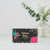 Conception élégante de carte de visite florale (Debout devant)