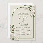 Conception élégante de faire-part de mariage – Per (Devant / Derrière)