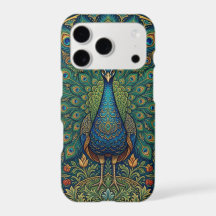 Conception élégante de paon bohème vintage