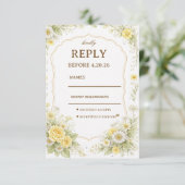 Conception Élégante de Réponse Florale Jaune (Debout devant)