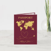 Conception élégante de voyage des Faire-part de ma (Devant)