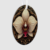 Conception élégante d'orchidée dorée (devant)