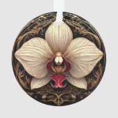 Conception élégante d'orchidée dorée (dos)