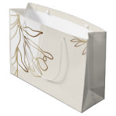 Conception élégante d'un grand sac en papier perso (Dos Angle)