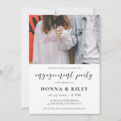 Conception élégante Invitation photo de la partie (Devant)