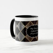 Conception Empreinte de léopard de diamant Mug à d (Devant gauche)