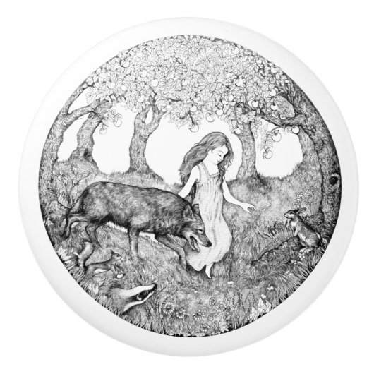 Conception en céramique de bouton de Rebekah van (Devant)