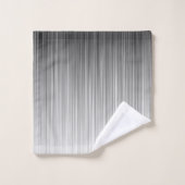 Conception en ligne noire et blanche (Gant de toilette)