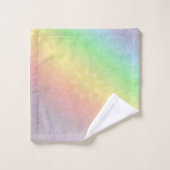 Conception en pastel de mandala d'arc-en-ciel (Gant de toilette)