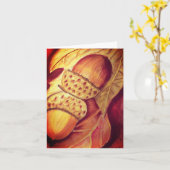 Conception en pastel vide de gland de carte de (Fleur jaune)