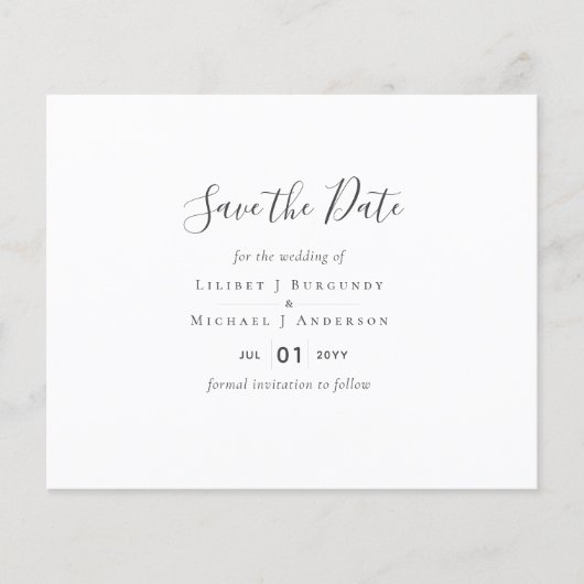 Conception Enregistrer La Date Modèle Ajouter Grap (Devant)