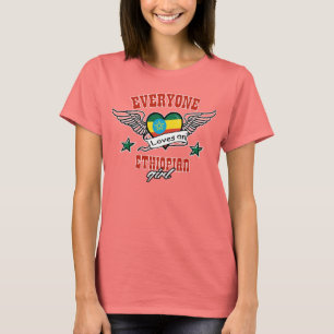 Conception éthiopienne de T-shirt