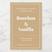 Conception Étiquette de produit de bougie (Étiquettes simples)