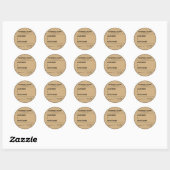 Conception Étiquette de produit de bougie (Feuille)