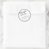 Conception Étiquette de produit de bougie (Sac)