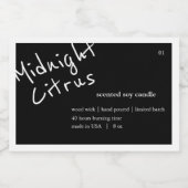 Conception Étiquette de produit de bougie (Étiquettes simples)