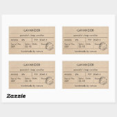 Conception Étiquette de produit de bougie (Feuille)