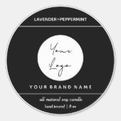 Conception Étiquette de produit de bougie (Devant)