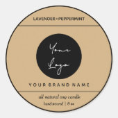 Conception Étiquette de produit de bougie (Devant)