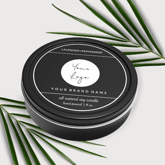 Conception Étiquette de produit de bougie