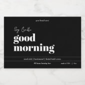 Conception Étiquette de produit de bougie (Étiquettes simples)