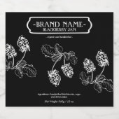 Conception Étiquette d'emballage Blackberry Jam Ja (Étiquettes simples)