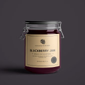 Conception Étiquette d'emballage Blackberry Jam Ja