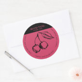 Conception Étiquette d'emballage Cherry Jam Jar (Enveloppe)