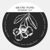 Conception Étiquette d'emballage de confiture de b (Devant)