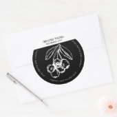 Conception Étiquette d'emballage de confiture de b (Enveloppe)