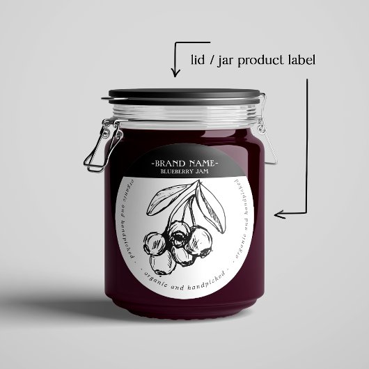 Conception Étiquette d'emballage de confiture de b