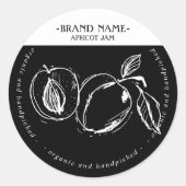 Conception Étiquette d'emballage de la jam d'abric (Devant)